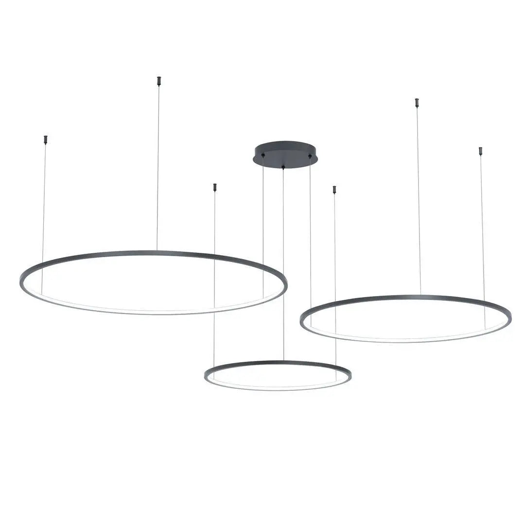 B-Ware Milagro Pendelleuchte Hängelampe Saturno Led Schwarz Innenbeleuchtung Ringlampe - 5902693708469