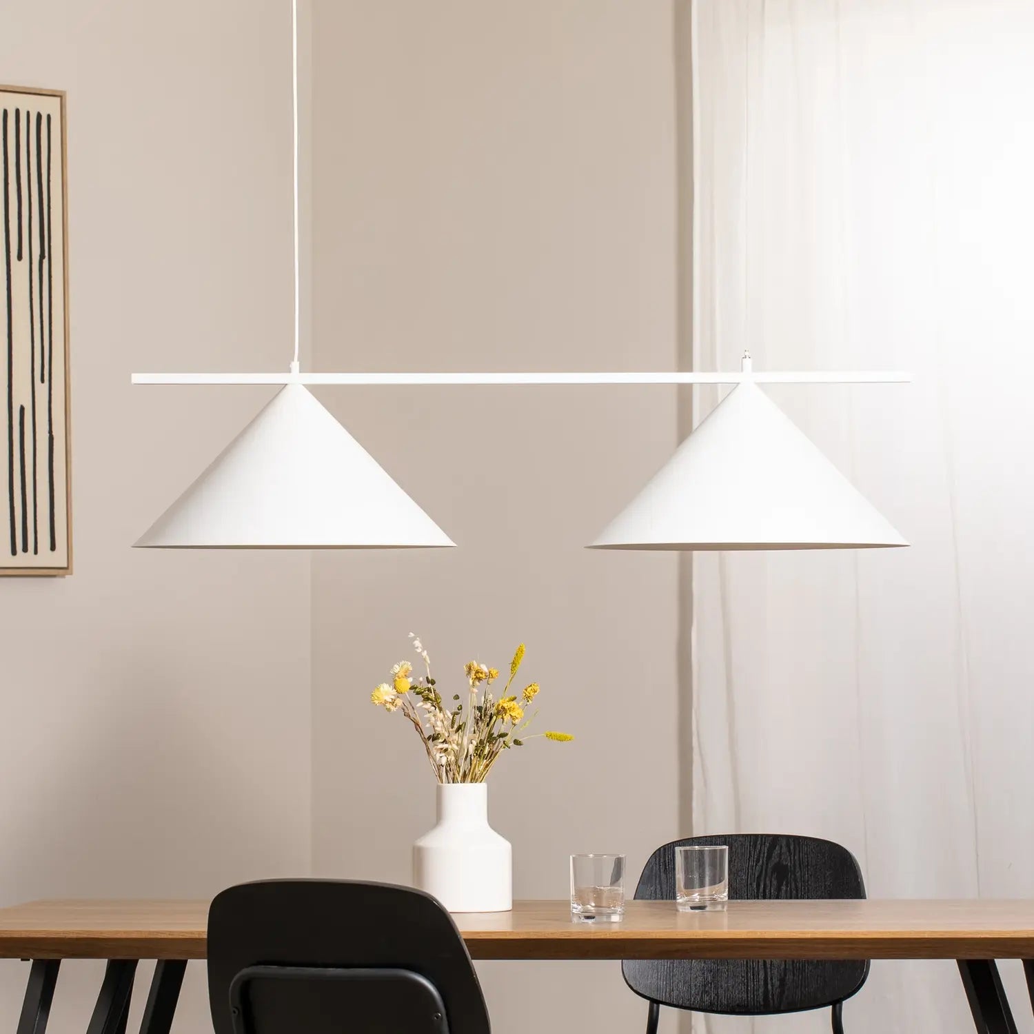 B-Ware Capital Pendelleuchte Hängelampe Weiß Metall Wohnzimmer Esszimmer Beleuchtung - 5902693709435