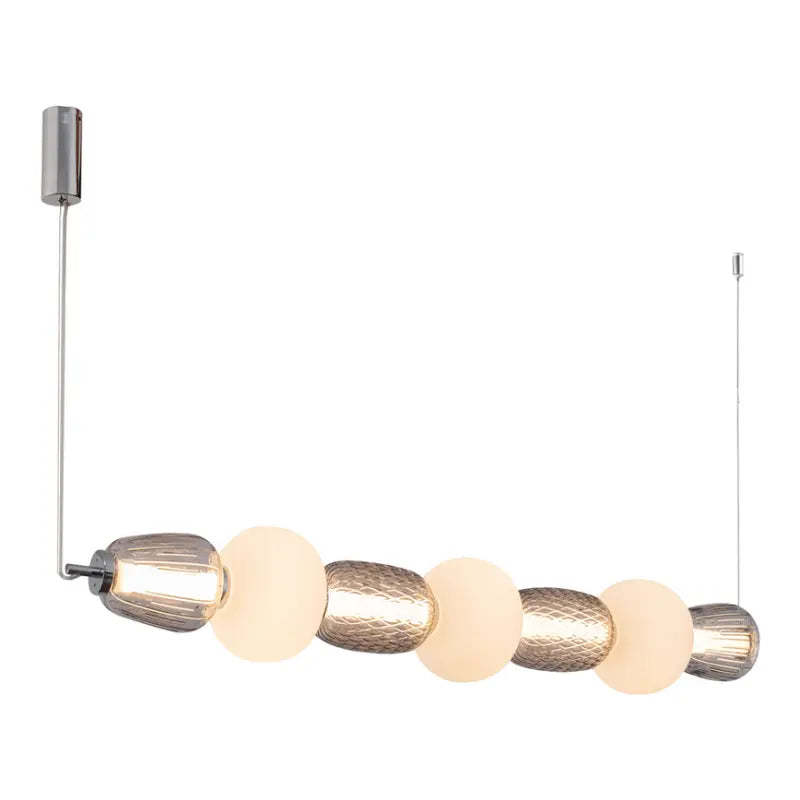 B-Ware Milagro Hängeleuchte Pendelleuchte Led Caro Glas Grau Transparent Opal 110 Cm - 5902693803669