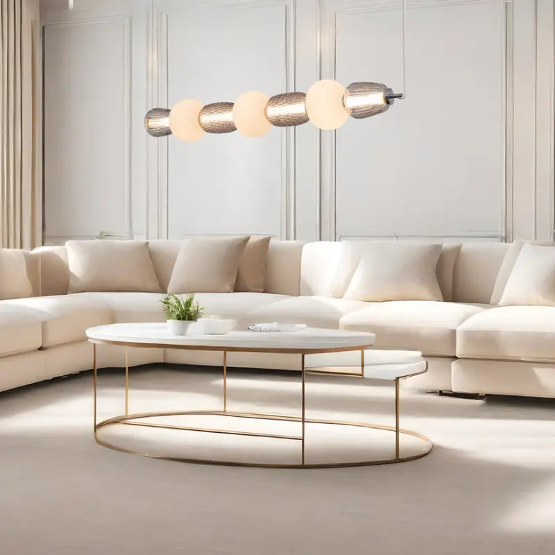 B-Ware Milagro Hängeleuchte Pendelleuchte Led Caro Glas Grau Transparent Opal 110 Cm - 5902693803669