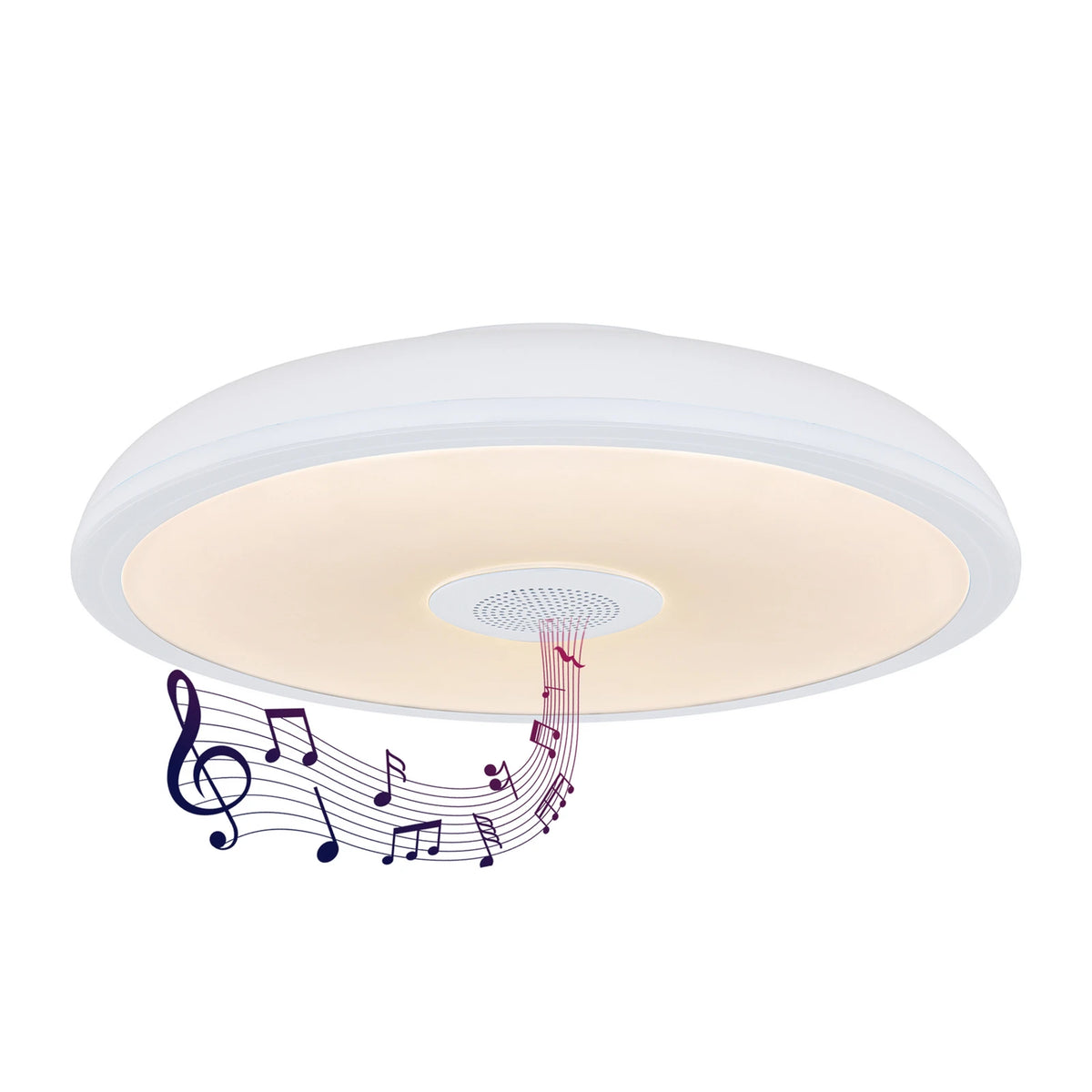 Globo Deckenleuchte Lampe LED Lautsprecher RGBW weiß Fernbedienung Kunststoff - 9007371421848