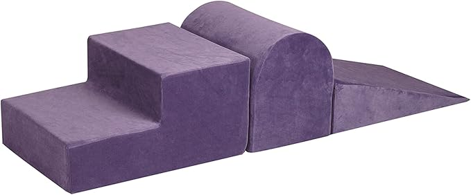 Blocs de construction en mousse Meowbaby, blocs d'escalade, blocs de construction souples pour enfants, format XXL, violet, qualité B