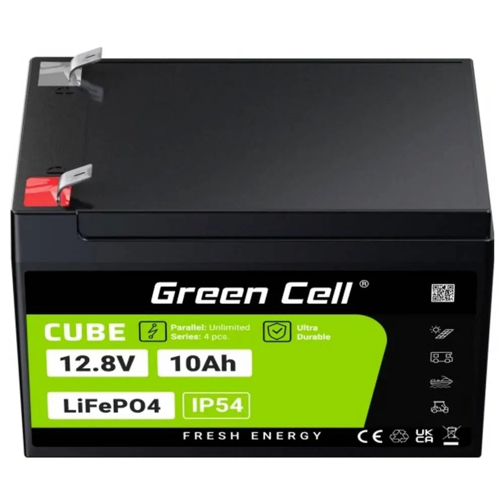 B-Ware Green Cell Spezialakku Batterie Li Fe Po4 Akku Block Flachstecker 12.8 V 10 Ah - 5904326374898