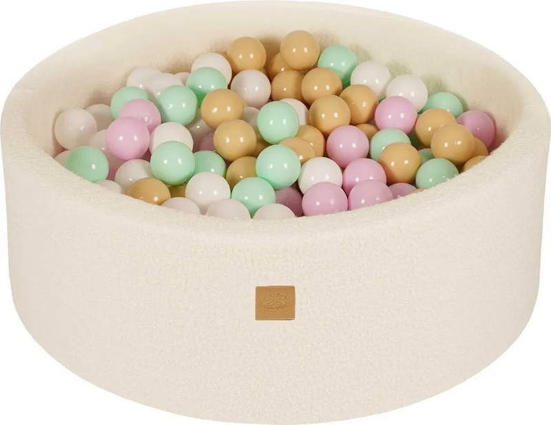 Meow Baby Bällebad Pool Kinderballbad Bällebad Rund 90x30cm Pastellrosa Mint  B-Ware - 5905490260079