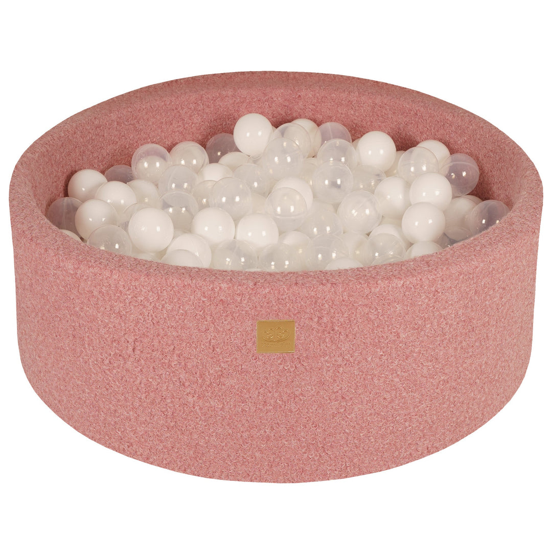 Meow Baby Bällebad Spielpool Kinderspielplatz Bouclé Rund Rosa Bölle B-Ware - 5905490260611