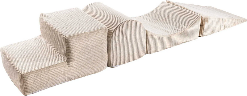 Meow Baby Spielplatz Spielset Schaumstoff Kinder Babys Foam 4 195x45cm Beige B-Ware - 5905490264299