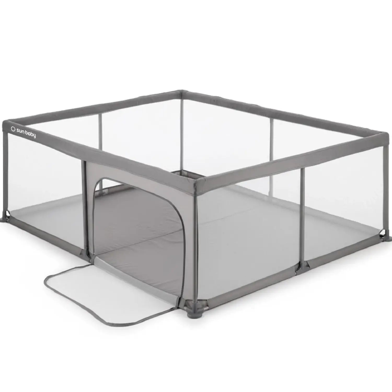 B-Ware Sun Baby Laufgitter Laufstall Baby Krabbelgitter Faltbar 150x200 Cm Grau Kinder - 5905525354704