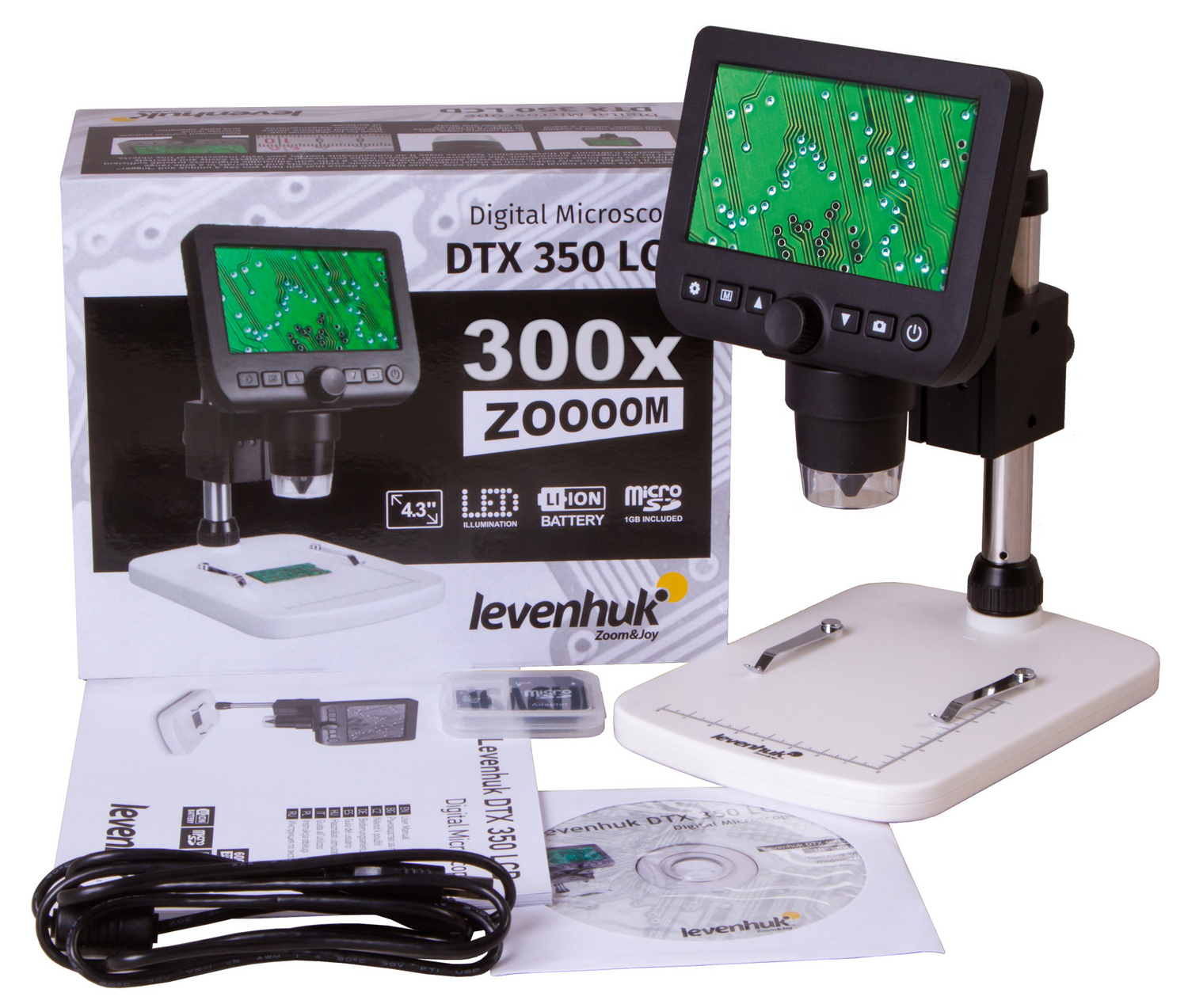 Levenhuk Dtx 350 Lcd Digitales Mikroskop Usb Vergrößerungsgerät Laborgerät B-Ware - 5905555004372