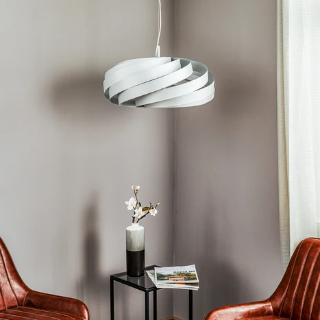 Euluna Hängeleuchte Vento, Aluminiumfarben, ø 60 Cm, Metall, E27 B-Ware