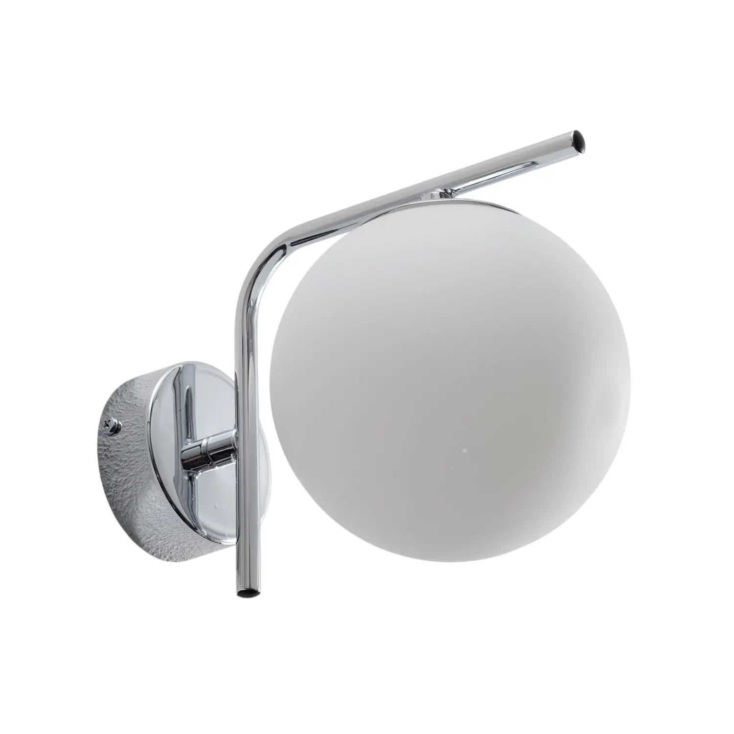 B-Ware Domiluce Wandleuchte Wandlampe Aurora Glas Metall Chrom Weiß Kugel 17 Cm E14 Led - 5905563004302