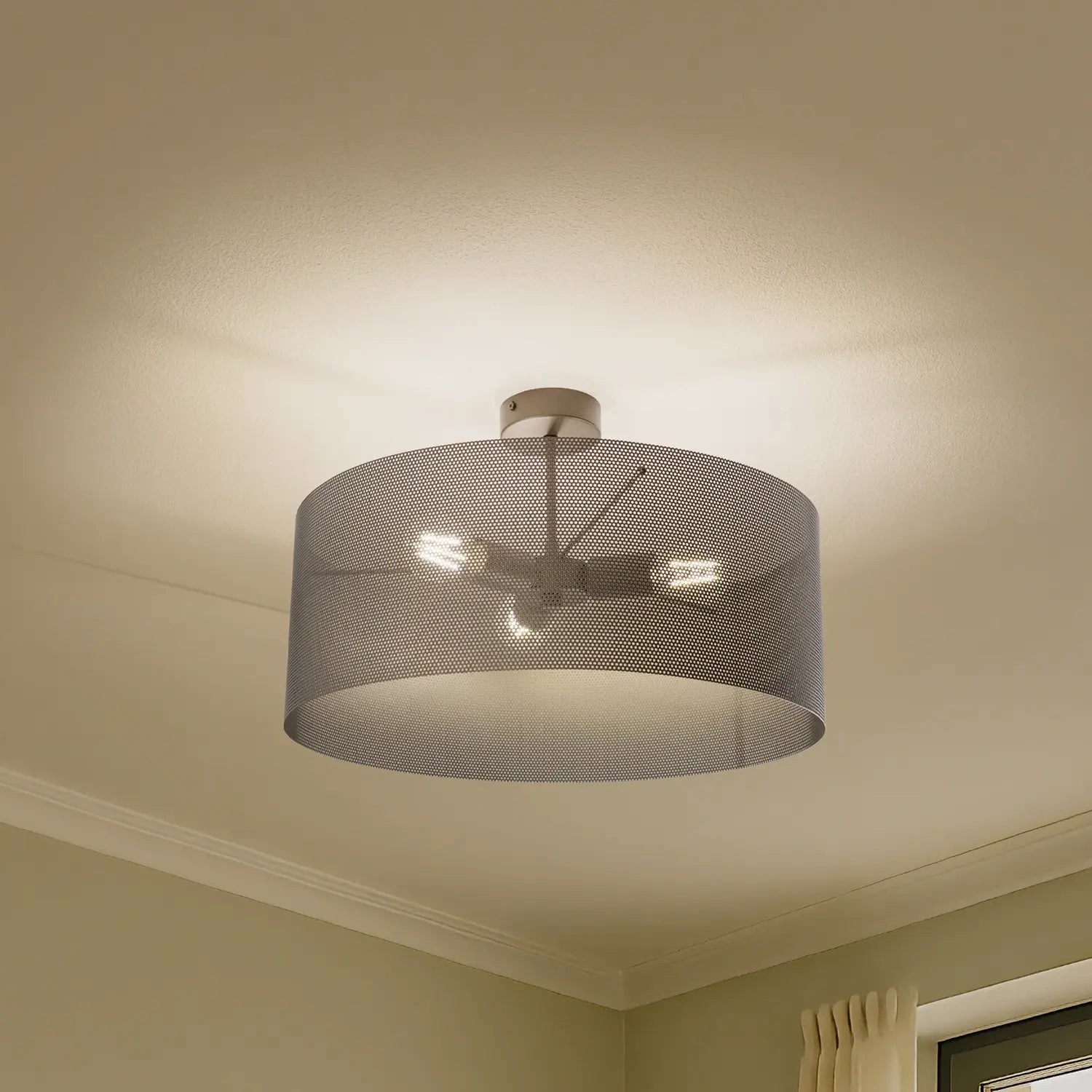 B-Ware Domiluce Deckenlampe Leuchte Zofia Kaffeebraun Metall E27 50cm 3 Flammig Lampe - 5905563004425