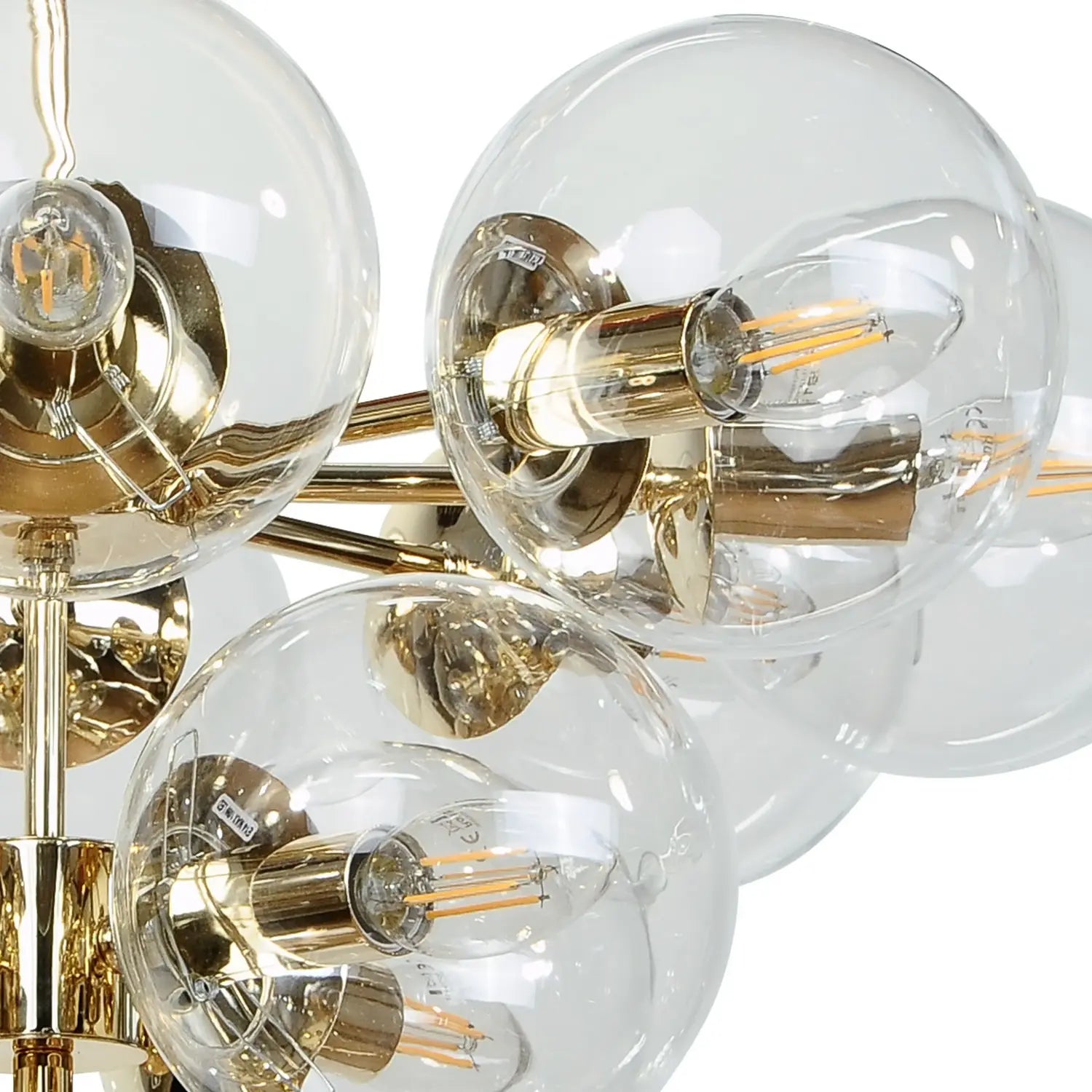 B-Ware Domiluce Deckenleuchte Zimmerlampe Zumba Glas Metall Gold E14 Led 13 Flammig - 5905563004678