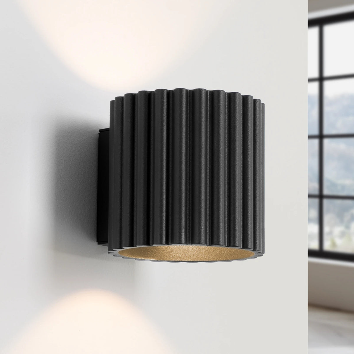 SOLLUX Wandleuchte Wandlampe Lampe RIBLA schwarz Aluminium Beleuchtung G9 LED - 5907073081064