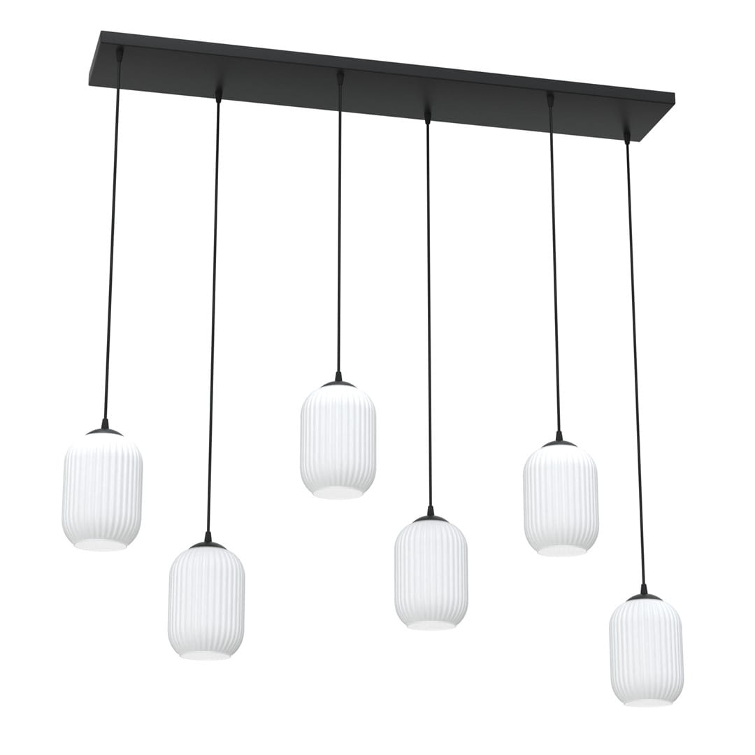Emibig Hängeleuchte Pendellampe Verdi 6 BL Opalweiß Zimmerlampe SIEHE TEXT/FOTO - 5907106011433