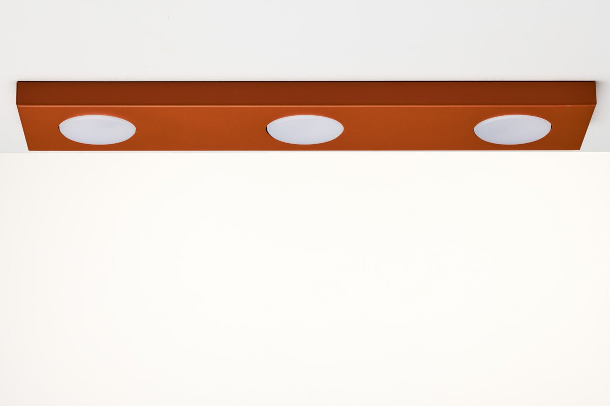 Sigma Deckenleuchte Deckenlampe HERO Ziegelstein Rot GX53 LED 3-flammig 55 cm - 5907555378361