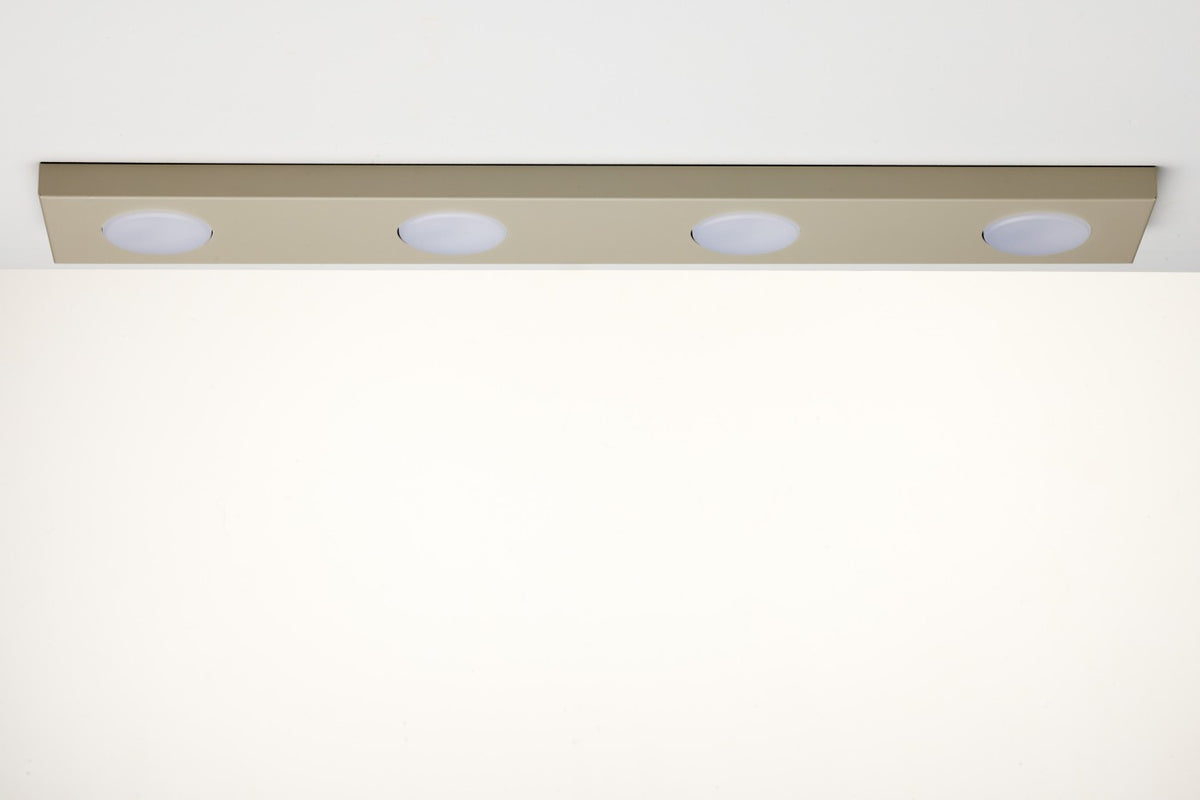 Sigma Deckenlampe Leuchte Deckenleuchte HERO GX53 LED 4-flammig Grau-beige 75 cm - 5907555378408