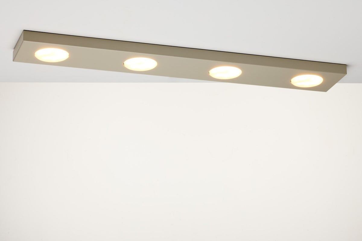 Sigma Deckenlampe Leuchte Deckenleuchte HERO GX53 LED 4-flammig Grau-beige 75 cm - 5907555378408