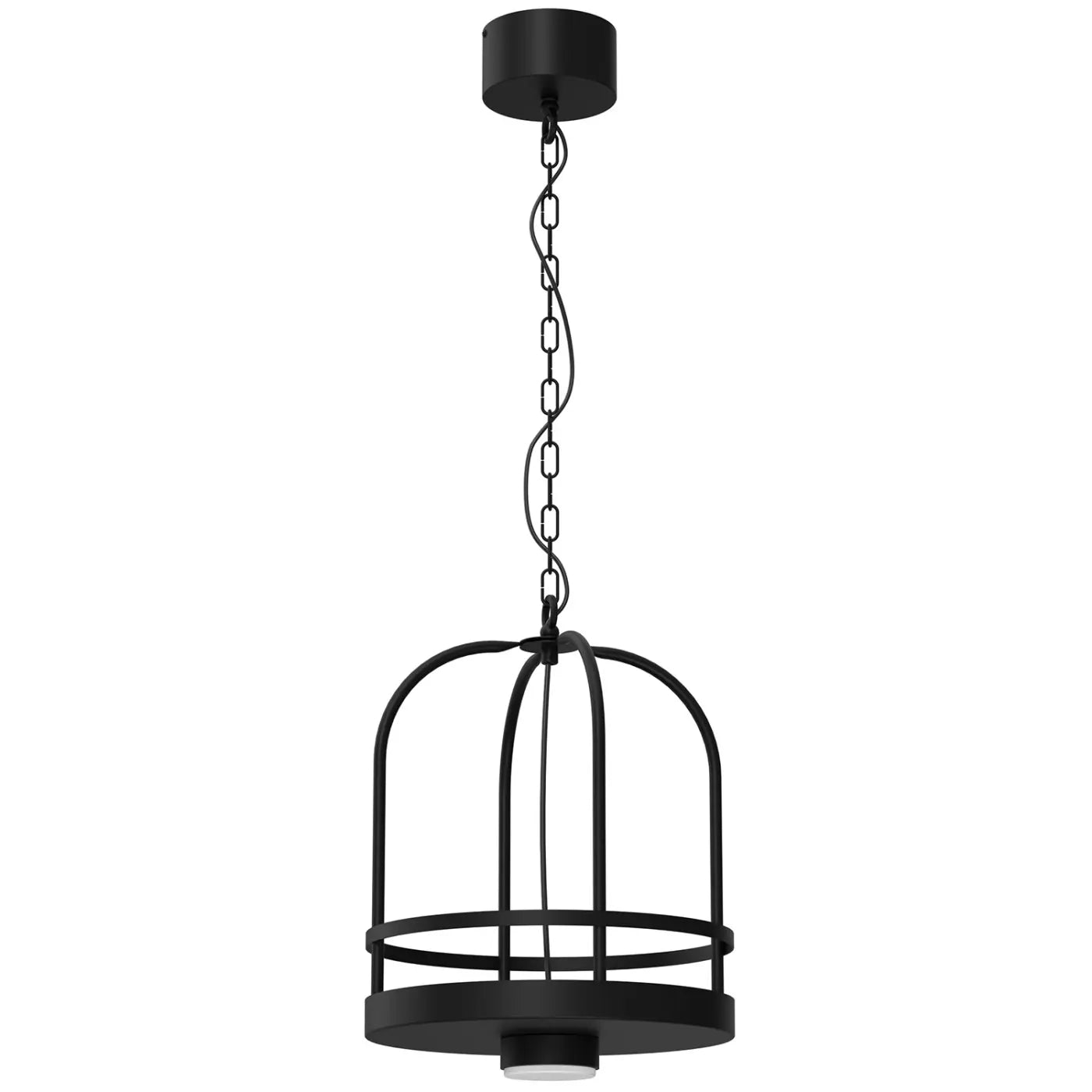 B-Ware Luminex Pendelleuchte Hängelampe Zona Rund Schwarz Ablage Pflanze Stahl Gx53 Led - 5907565971392