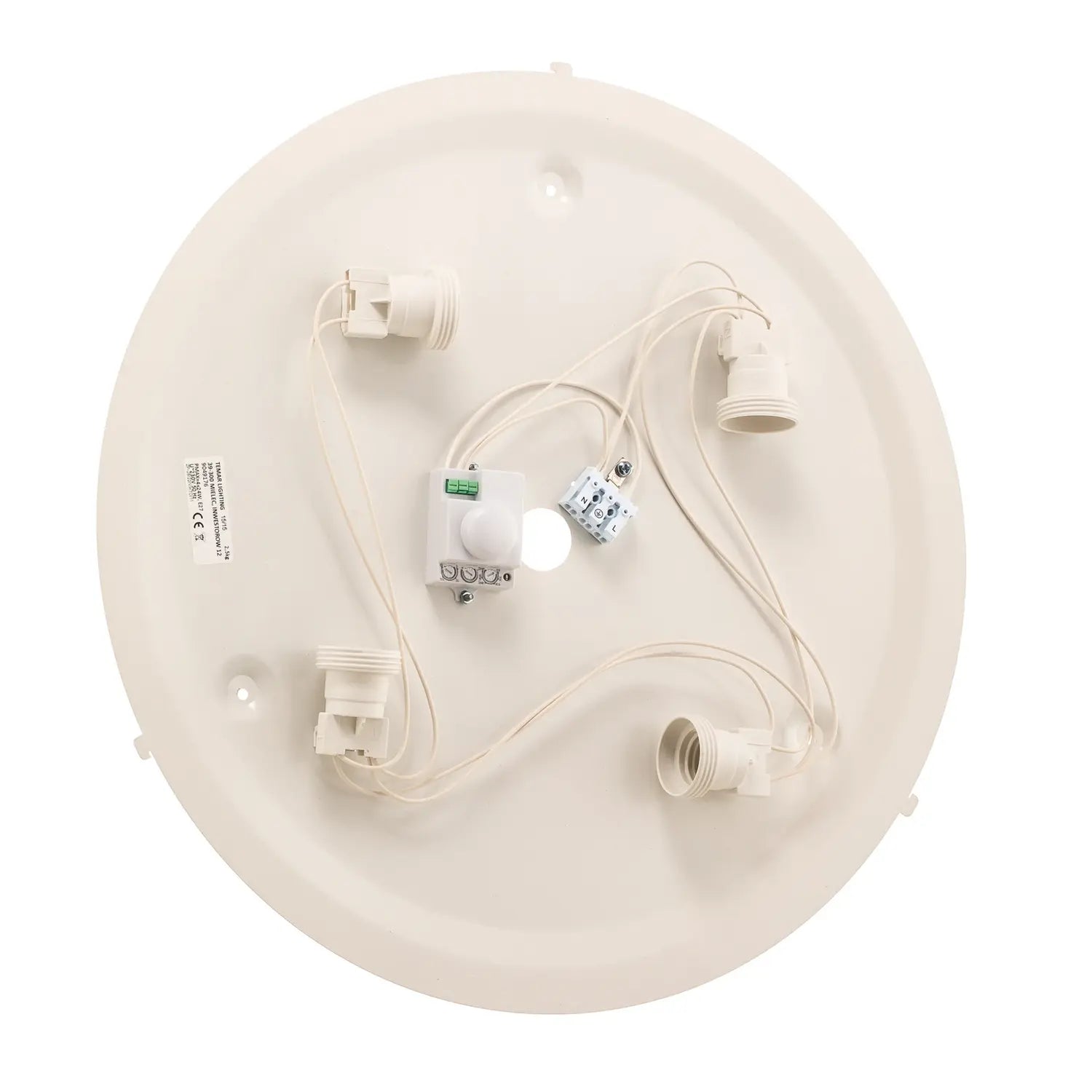 B-Ware Temar Lighting Deckenleuchte Lampe Cleo Sensor Eiche Holz Glas Rund Ip20 48cm - 5907627811987
