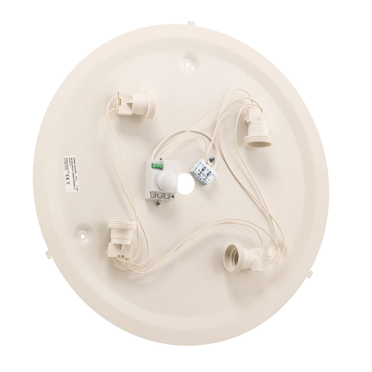 Temar Lighting Deckenleuchte Lampe Cleo Sensor Eiche Holz Glas rund IP20 48cm - 5907627811987