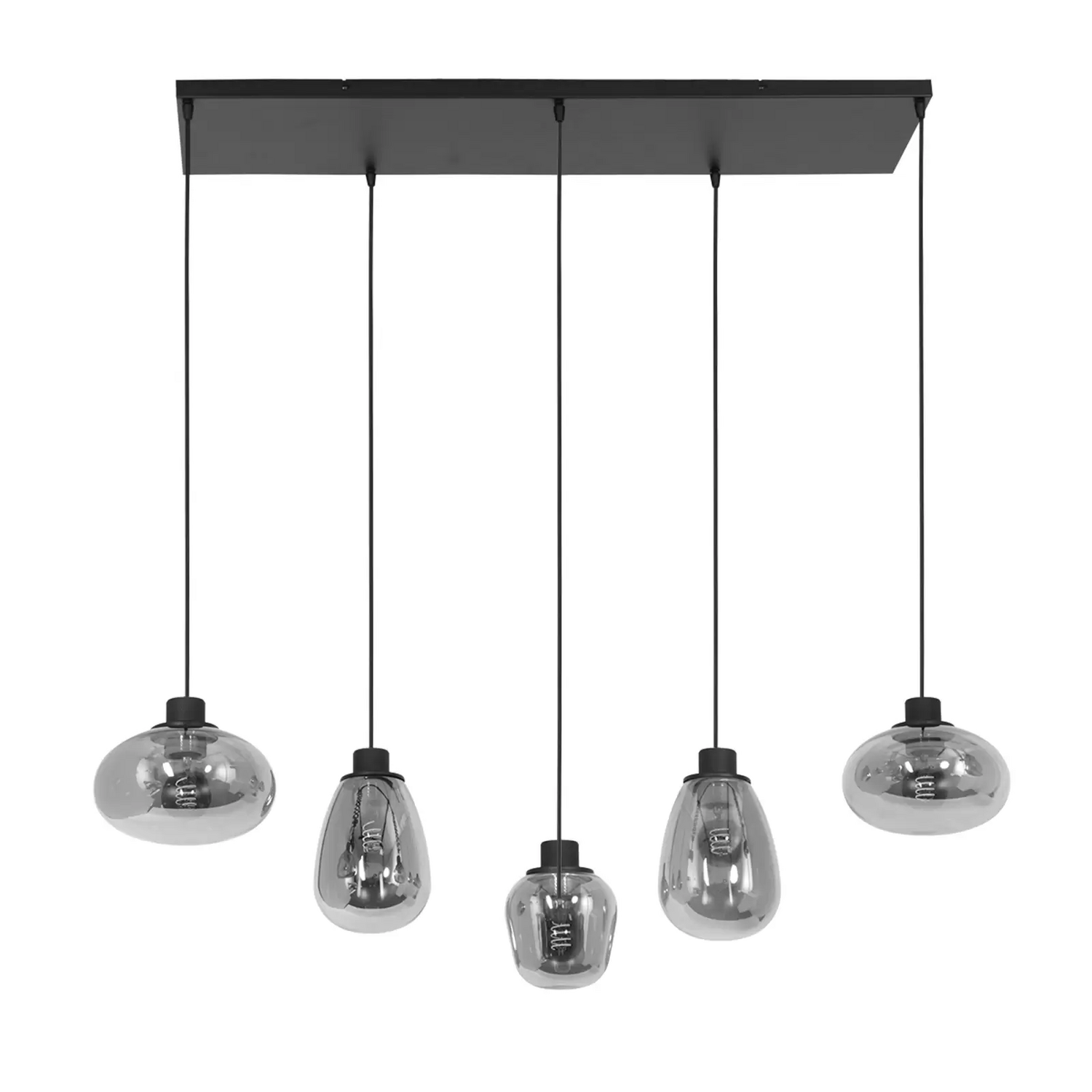 B-Ware Steinhauer Hängelampe Reflexion 5 Flammig 100x30 Cm Deckenlampe Deckenleuchte