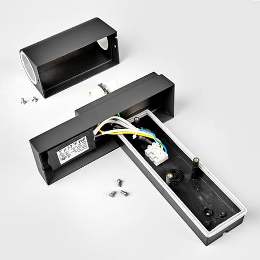 Lindby Palina Außenwandlampe Außenwandleuchte Wandlampe Wandleuchte mit Sensor - 4251096504439