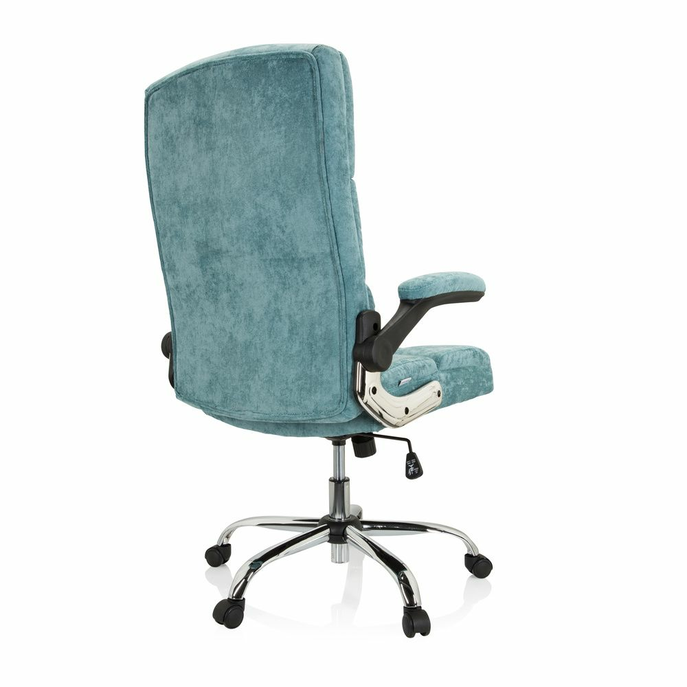 Schreibtisch Bürostuhl Chefsessel Relax Wd 100 Drehstuhl Sessel Stoff Blau/Mint B-Ware