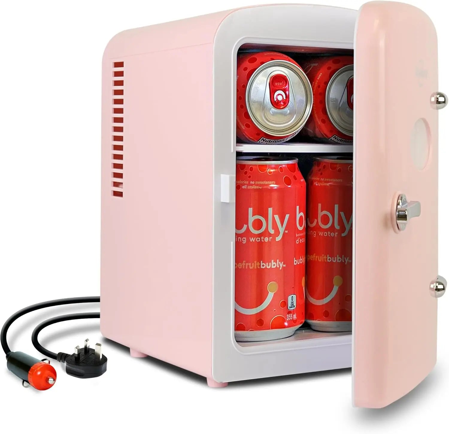 Koolatron Mini Kühlschrank Kompaktkühler Kosmetik Getränke Rosa 4 L Schlafzimmer B-Ware