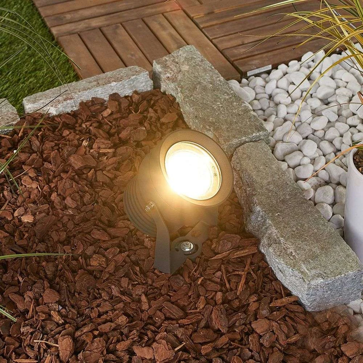 Lucande Led Außenstrahler Leuchte Lampe Spot Irina In Alu Aus Aluminium1 Flammig B-Ware