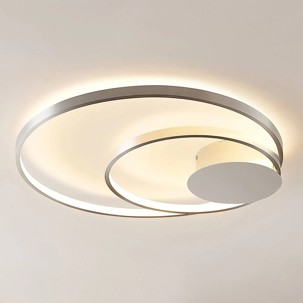 Lindby Nerwin Led Deckenlampe Deckenleuchte Lampe Leuchte Licht 30 W Alu Chrom B-Ware - 4251096574012