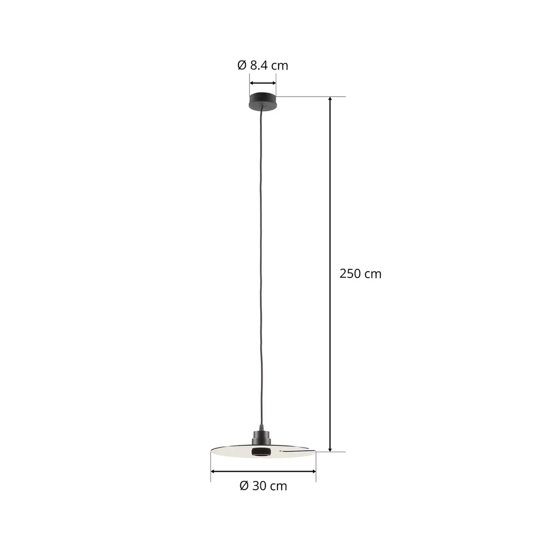 Wever & Ducré Lighting Mirro 1.0 Pendelleuchte Lampe Leuchte 250cm schwarz chrom