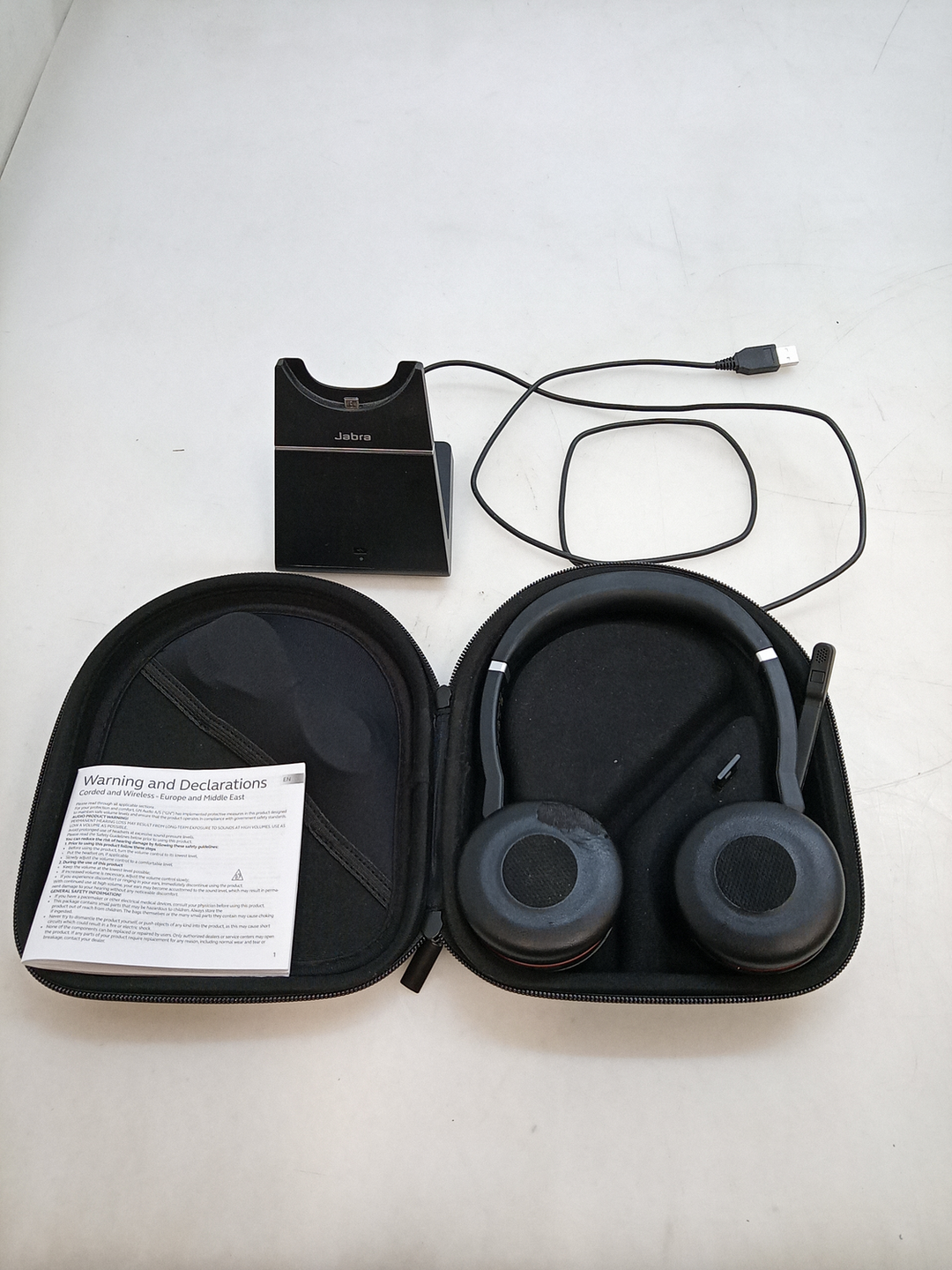 Jabra Evolve 75 MS Stereo Wireless Bluetooth Profi Media Headset ANC SIEHE TEXT