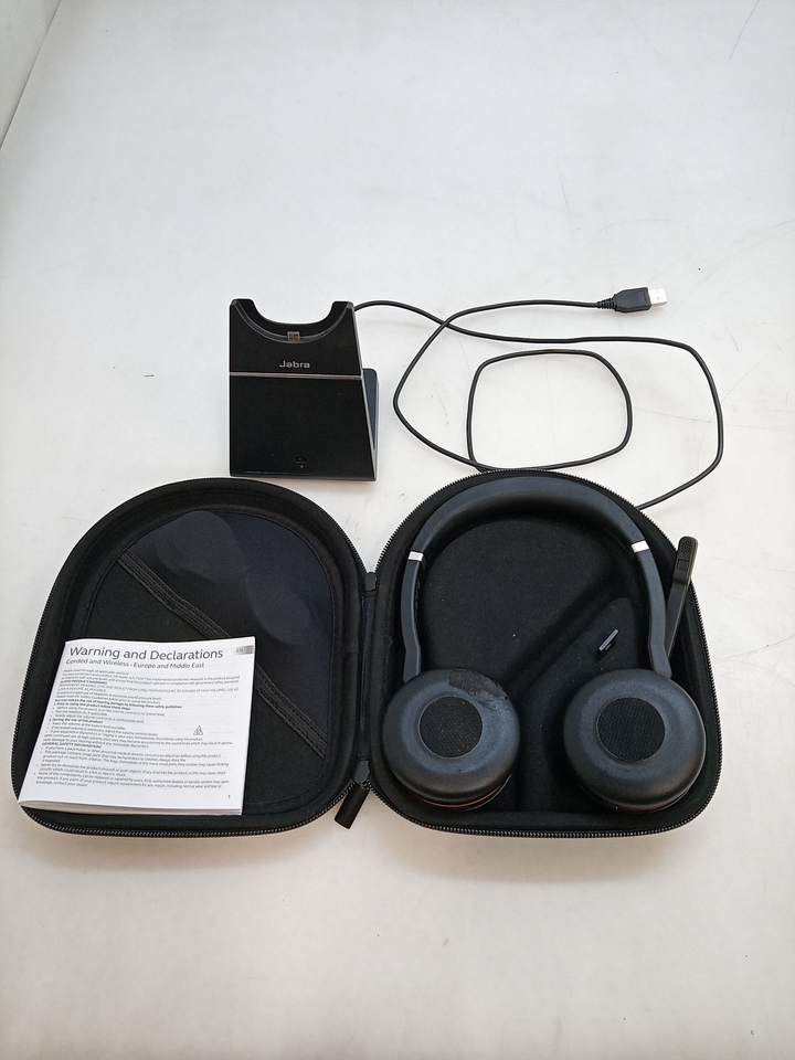 Jabra Evolve 75 MS Stereo Wireless Bluetooth Profi Media Headset ANC SIEHE TEXT