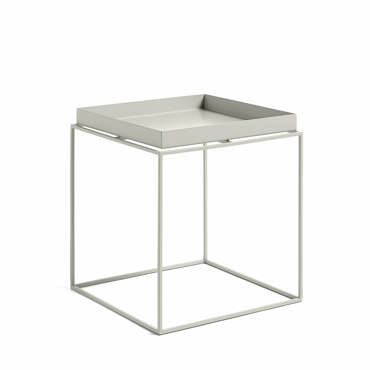B-Ware Hay Tray Table Tisch Beistelltisch Nachttisch Couchtisch Stahl 40 X 40 Cm Grau