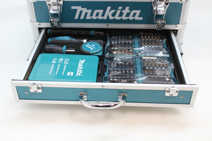 Makita 2 Gang Akku Schlagbohrschrauber Koffer Zubehör Schlagbohrer Siehe Text/ B-Ware