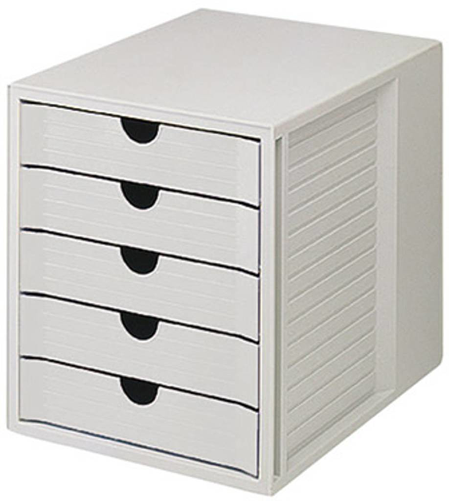 B-Ware Han Schrankset Lichtgrau/Lichtgrau A4 5 Schübe Geschlossen