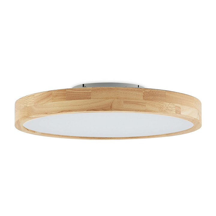 Lindby Lanira LED-Deckenlampe Deckenlampe Lampe Leuchte Eichenholz 50cm 29 W10