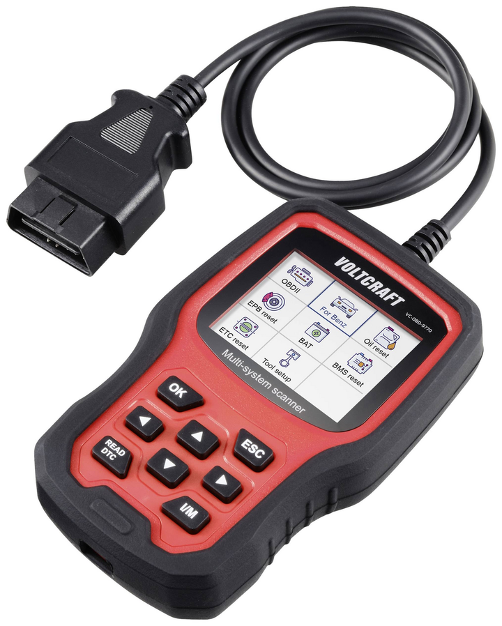VOLTCRAFT VC-OBD-9770 OBD II Diagnosetool VC-14616095 KFZ-Messgerät Messgerät