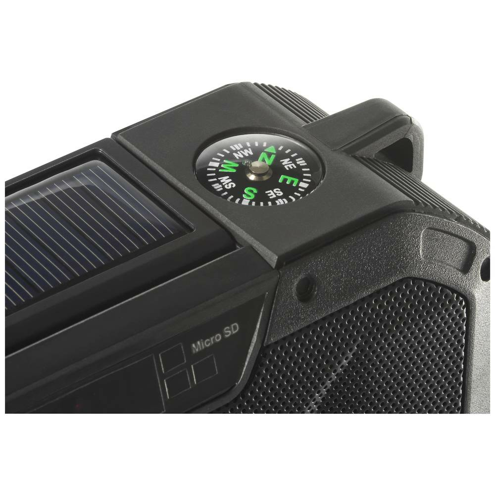 Renkforce RF-CR-300 Outdoorradio Radio UKW MW Notfallradio Bluetooth Solarpanel