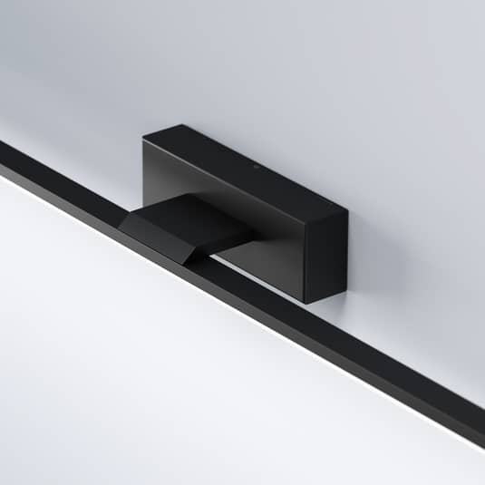 Applique murale LED Euluna de qualité B, applique miroir, éclairage de salle de bain, noire