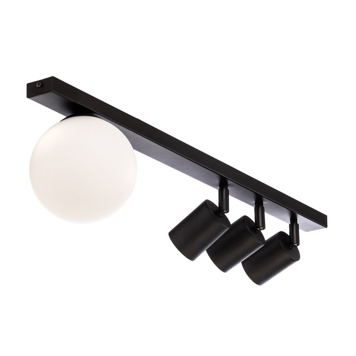 Deckenstrahler Baster 4 Stahl vierflammig 3 Spot Kugel Strahler Lampe Leuchte