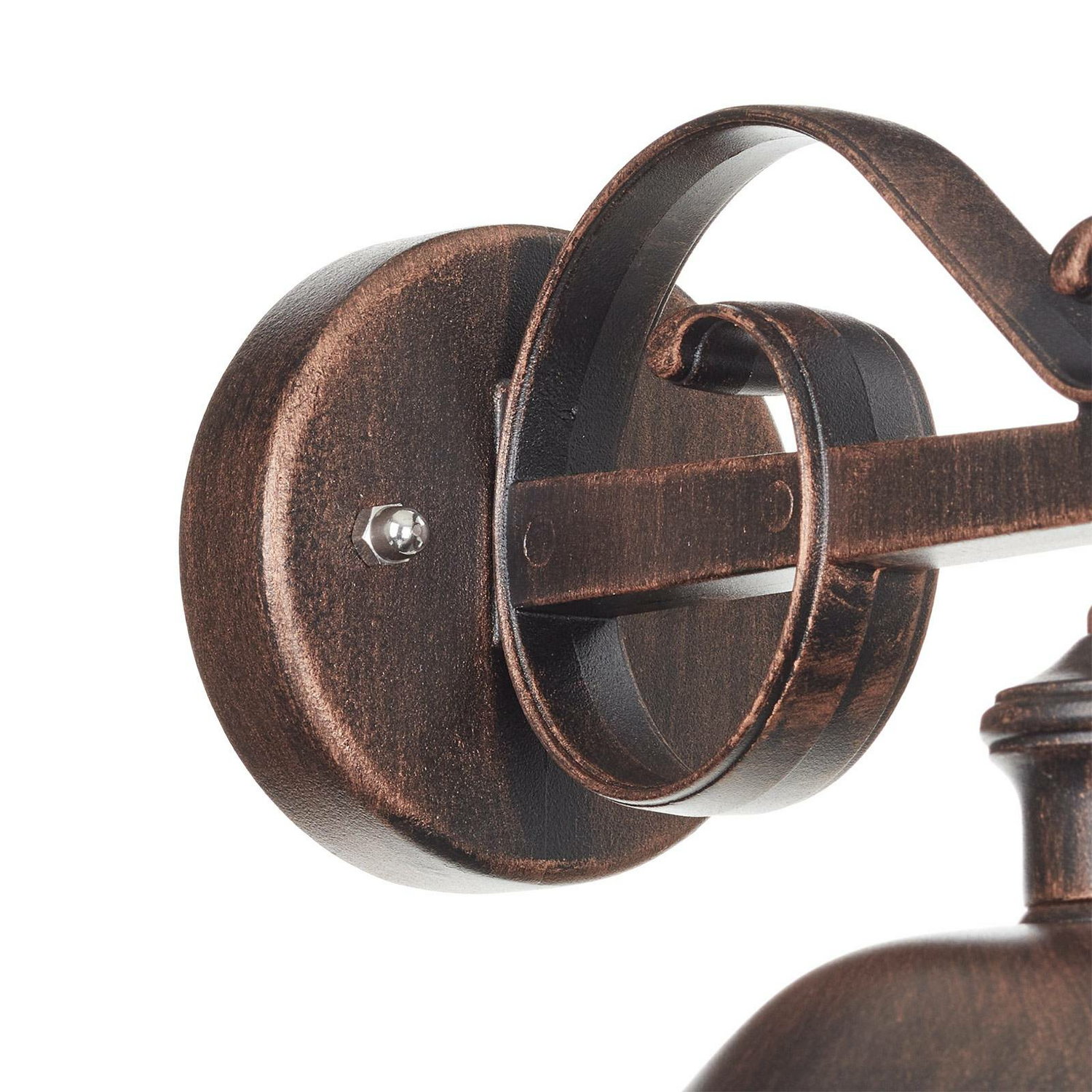 B-Ware Orion Außenwandleuchte Mariella Wandleuchte Wandleuchte Lampe E27 Schwarz Kupfer