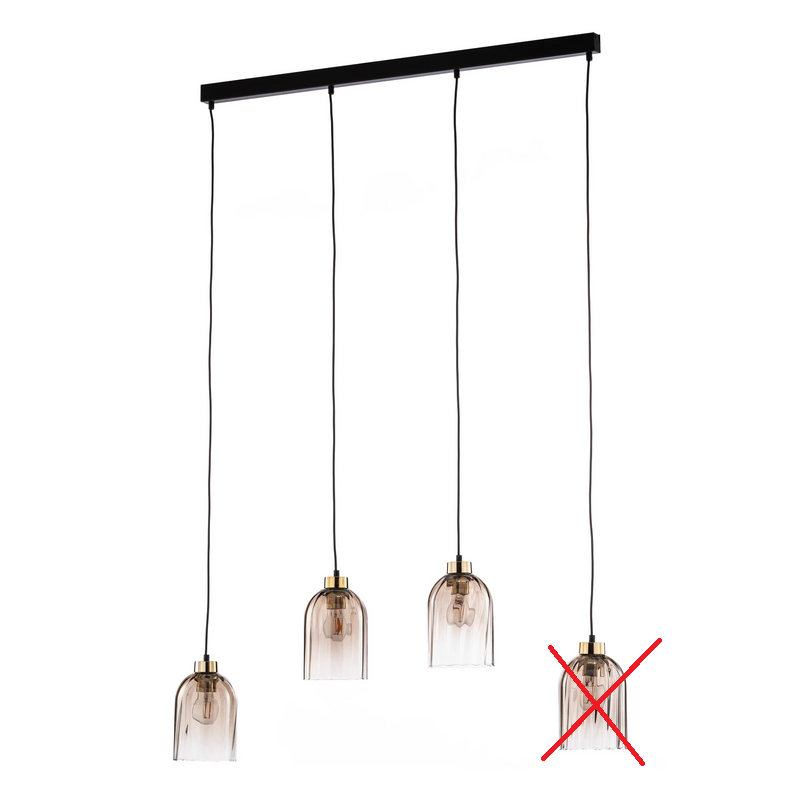 B-Ware Glas Hängeleuchte Sapito Deckenlampe Deckenleuchte Lampe Spot Siehe Text/Foto