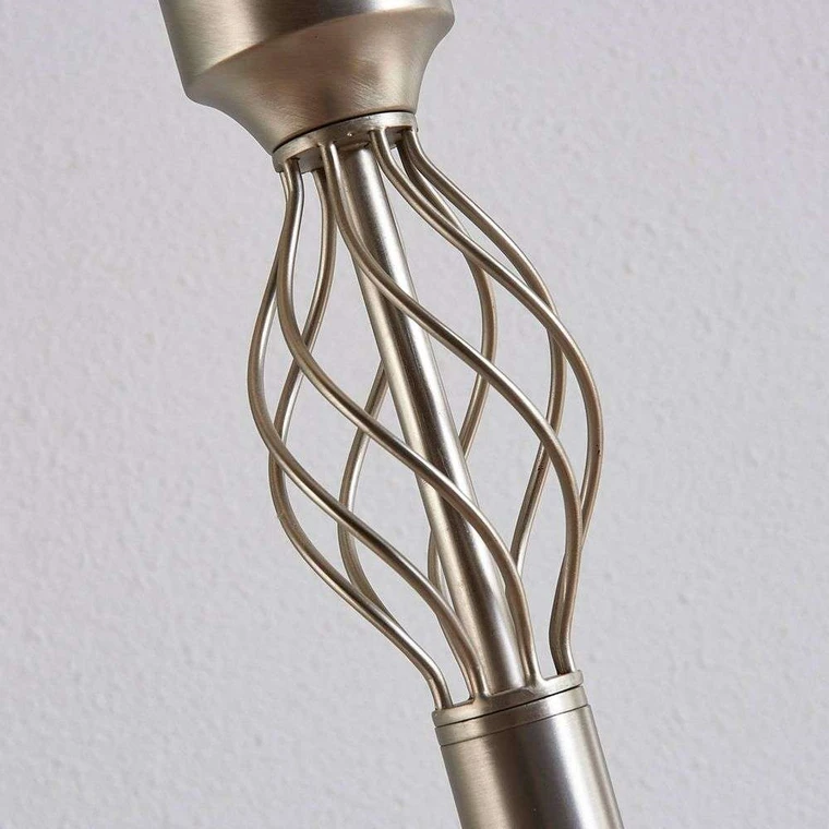B-Ware Lucande Stehlampe Bodenlampe Dunja Leselampe Nickel Matt Weiß Alabaster Glas