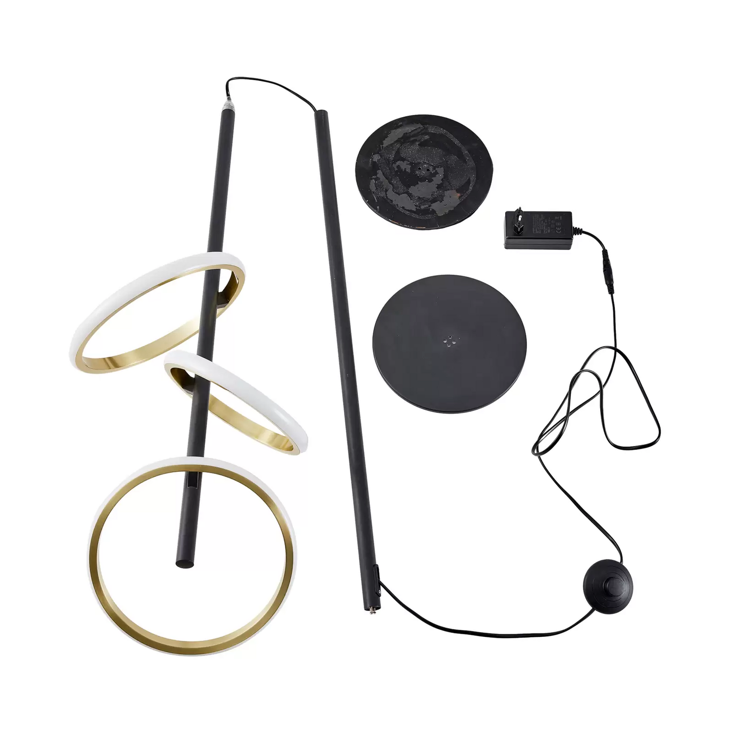 B-Ware Lucande Led Stehlampe Madu Schwarz Metall 160 Cm Dimmbar Stehleuchte Lampe Spot