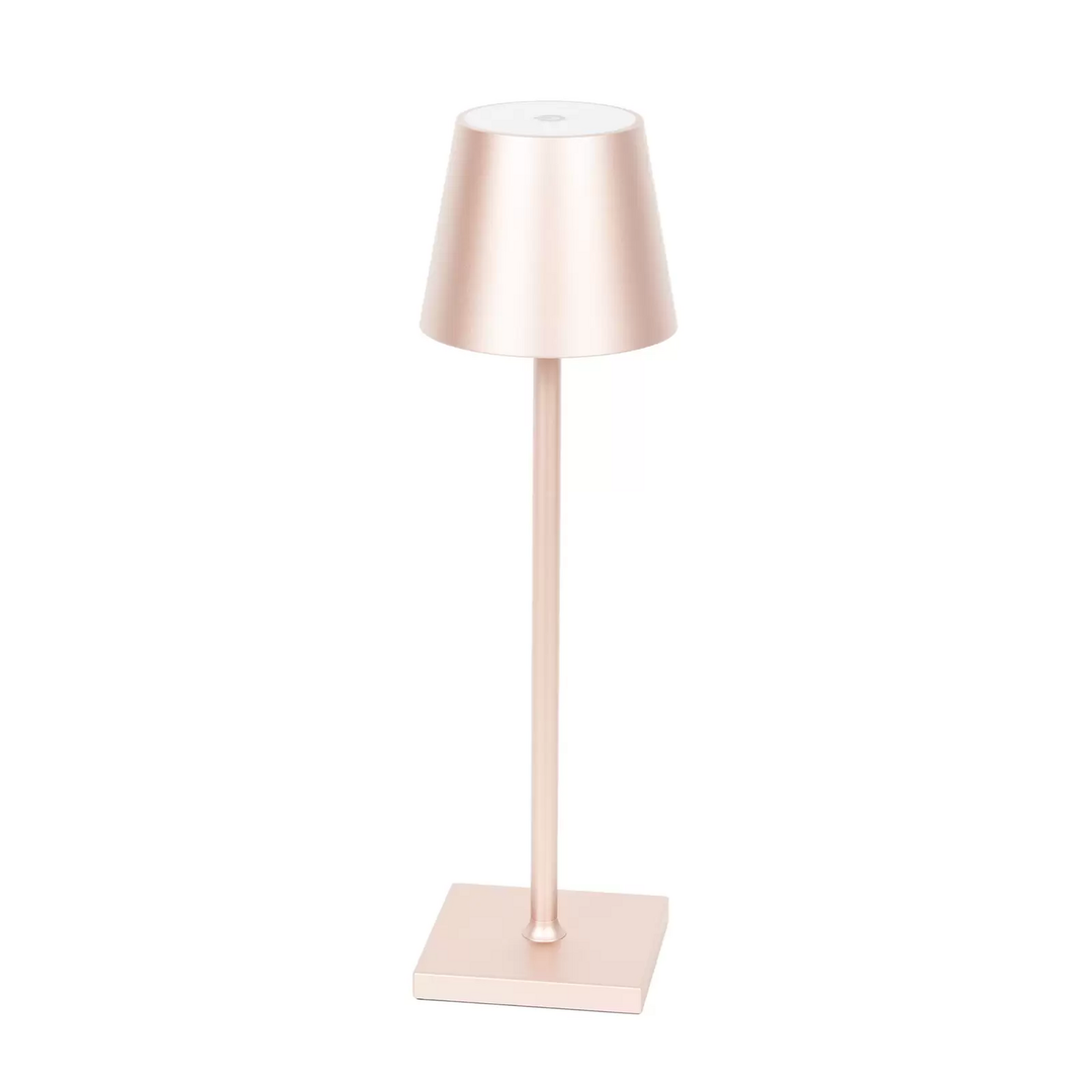 Lindby Janea LED-Akku-Tischleuchte Leuchte Tischlampe Lampe LED-Lampe rosé gold
