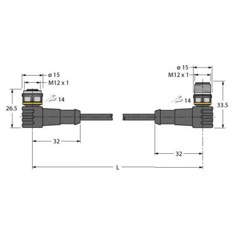 Turck 6626490 Sensor-/Aktor-Steckverbinder konfektioniert Verbindungsleitung