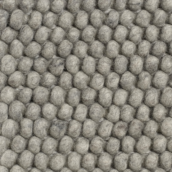 Hay Peas medium grey 140 x 200 cm Teppich Wollteppich Wolle Deko Baumwolle grau