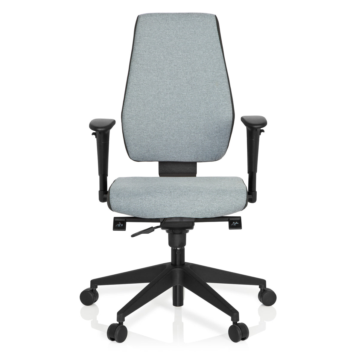 hjh OFFICE Bürostuhl Drehstuhl PRO-TEC 500 dunkelgrau hellgrau Armlehnen - 4260354050953