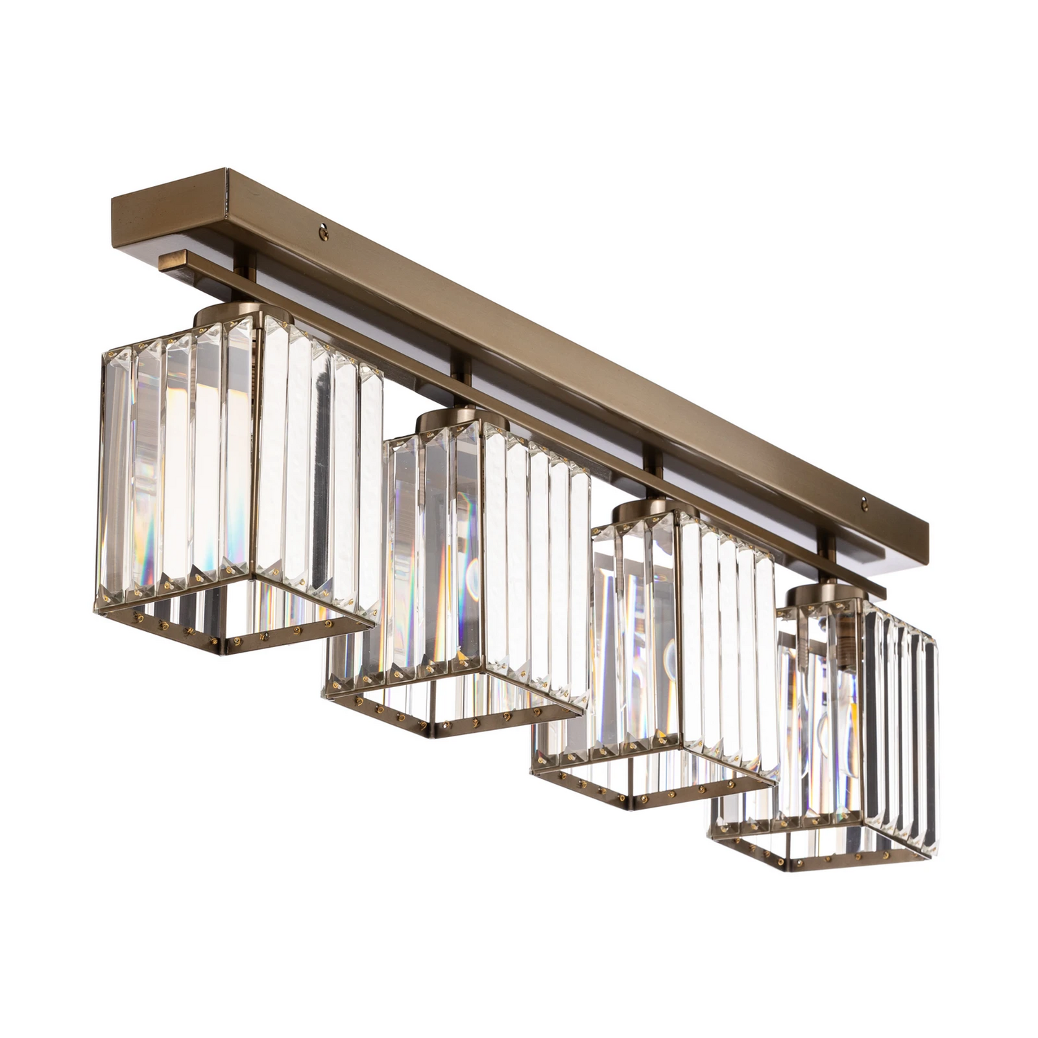 B-Ware Deckenleuchte AV-1795-4EY 4-fl. Balken antikgold Deckenlampe Lampe Leuchte Spot
